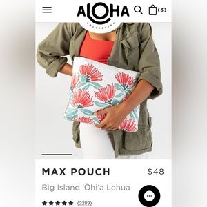 Max Pouch: Big Island ‘Ohi’a Lehua print